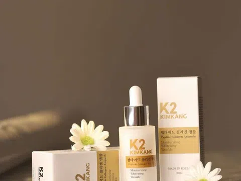 Serum căng bóng dưỡng trắng da K2 KIM KANG của tập đoàn dược-mỹ phẩm nổi tiếng CNP KOREA tại Hàn Quốc