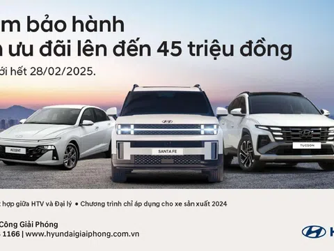 GIẢM ĐẾN 120 TRIỆU, NÂNG MỨC BẢO HÀNH LÊN 8 NĂM KHI MUA HYUNDAI SANTA FE TRONG THÁNG 2/2025