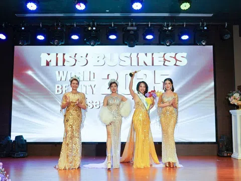 Phạm Sen giành danh hiệu “Người truyền cảm hứng” tại Miss Business World Beauty 2025