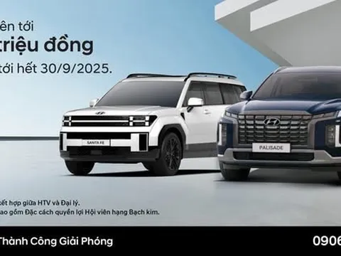 Hyundai PALISADE giảm tới 200 triệu trong tháng 9/2025