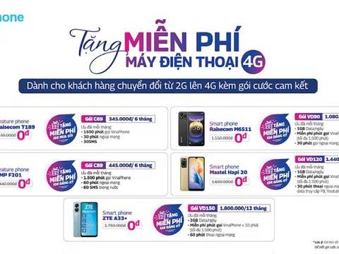 VinaPhone hỗ trợ khách hàng nâng cấp điện thoại 4G miễn phí